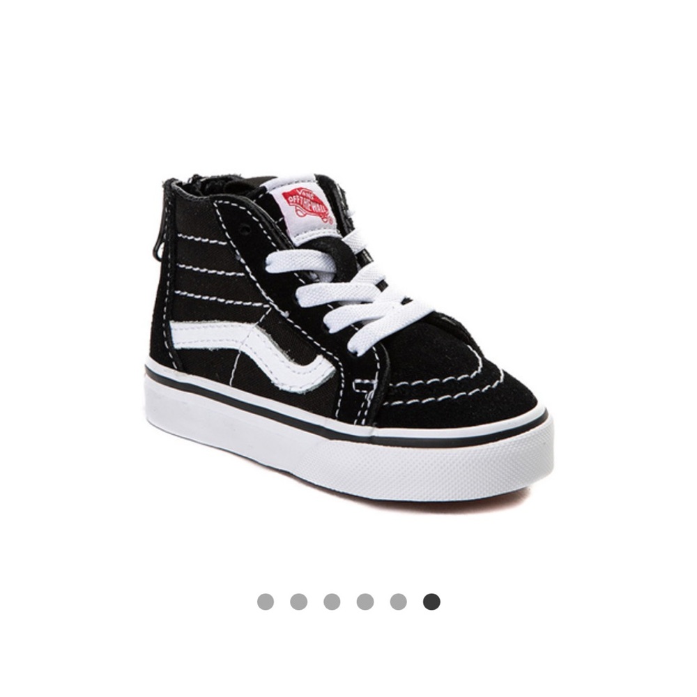 Vans Black and White High-Top Sneakers